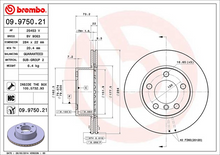 Load image into Gallery viewer, Brembo Painted Brake Disc, 09.9750.21
