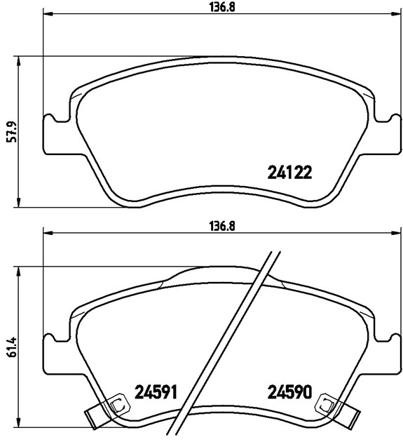 Brembo Brake Pad, P 83 079