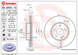 Brembo Painted Brake Disc, 09.8404.11