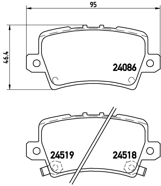Brembo Brake Pad, P 28 038