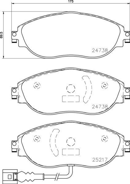 Brembo Brake Pad, P 85 144