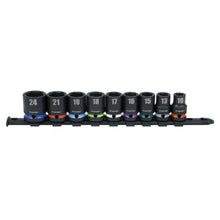 Load image into Gallery viewer, Sealey AK5618M Impact Socket Set 9pc 1/2"Sq Drive Metric