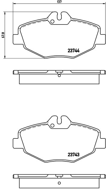 Brembo Brake Pad, P 50 049