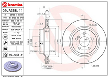 Load image into Gallery viewer, Brembo Painted Brake Disc, 09.A358.11