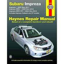 Load image into Gallery viewer, Subaru Impreza and WRX Automotive Repair Manual: 2002