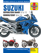 Load image into Gallery viewer, Suzuki GSF650/1250 Bandit &amp; GSX650/1250F (07-14) Haynes Manual (Paperback)