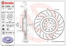 Load image into Gallery viewer, Brembo Brake Disc Xtra, 09.C306.1X