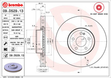Load image into Gallery viewer, Brembo Painted Brake Disc, 09.D529.13