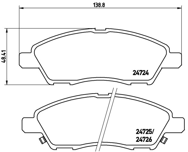 Brembo Brake Pad, P 56 070