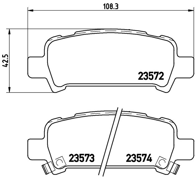 Brembo Brake Pad, P 78 011