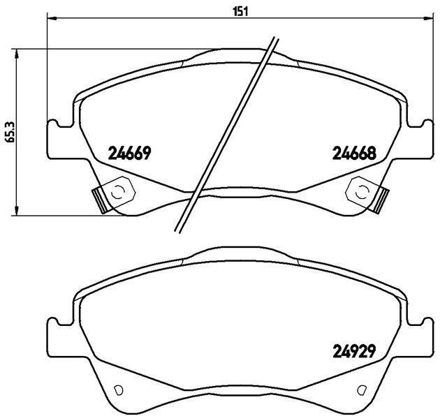 Brembo Brake Pad, P 83 109