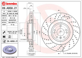 Brembo Painted Disc, 09.A958.21