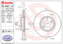 Load image into Gallery viewer, Brembo Painted Brake Disc, 09.A601.11
