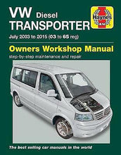 Load image into Gallery viewer, VW Transporter Diesel (July 03 - '15) Owners Workshop Manual