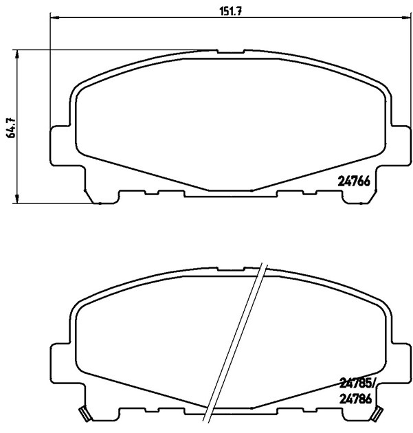 Brembo Brake Pad, P 28 043