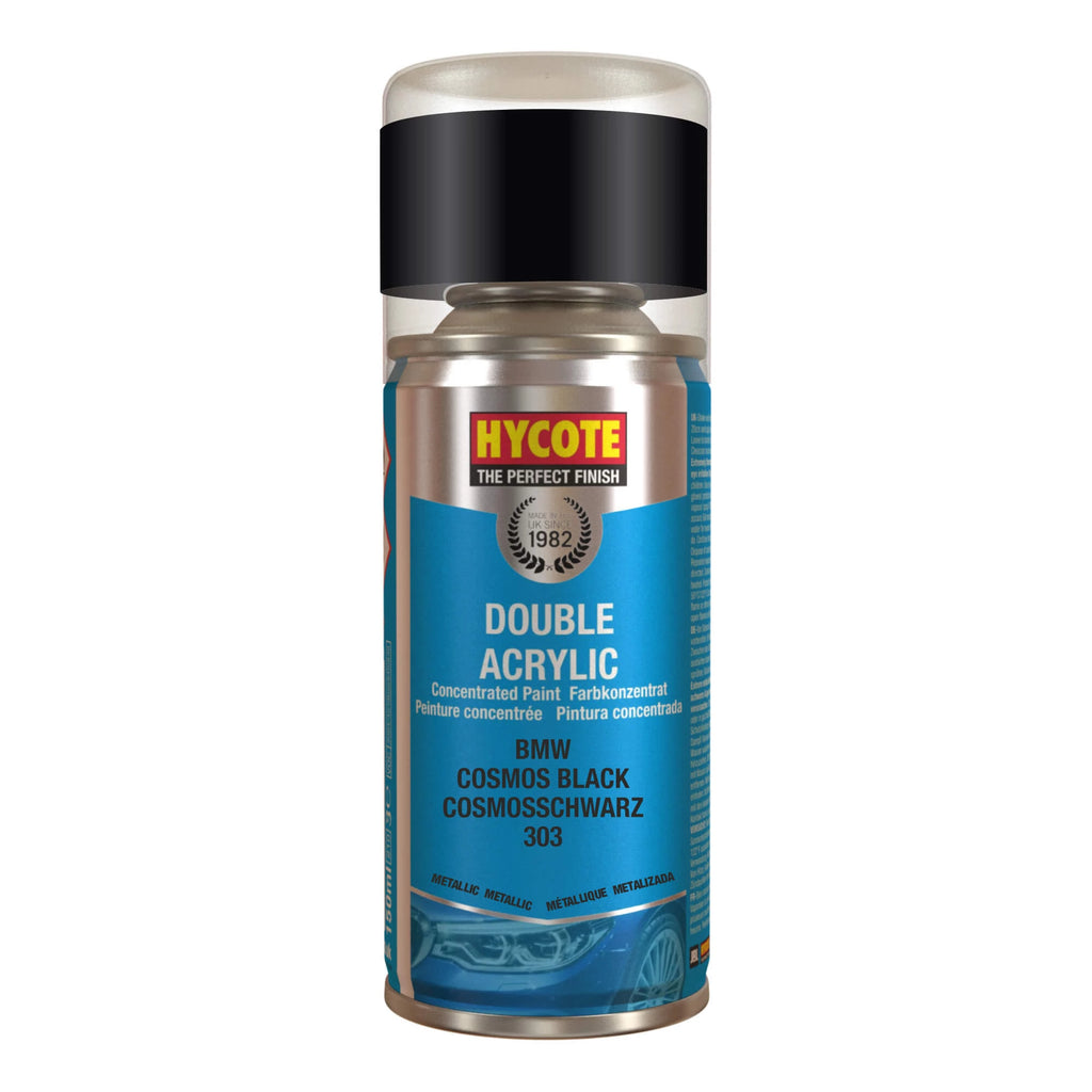 Hycote BMW Cosmos Black Metallic Double Acrylic Spray Paint 150ml