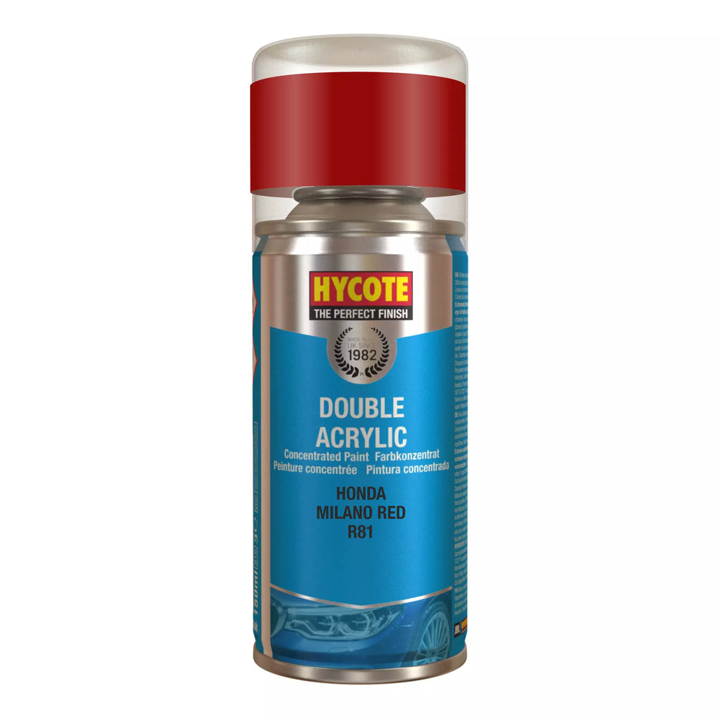 Hycote Honda Milano Red Double Acrylic Spray Paint 150ml