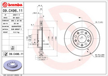 Load image into Gallery viewer, Brembo Painted Brake Disc, 09.C496.11