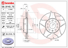 Load image into Gallery viewer, Brembo Brake Disc Max, 09.9145.75
