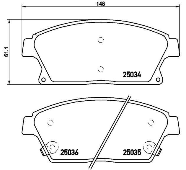 Brembo Brake Pad, P 59 077