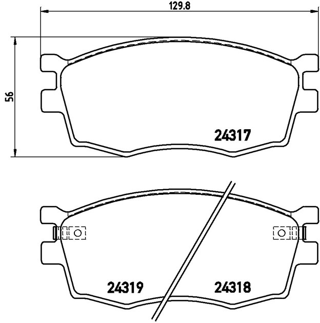 Brembo Brake Pad, P 30 026