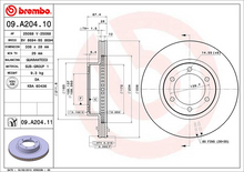 Load image into Gallery viewer, Brembo Painted Brake Disc, 09.A204.11
