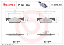 Load image into Gallery viewer, Brembo Brake Pad, P 68 059