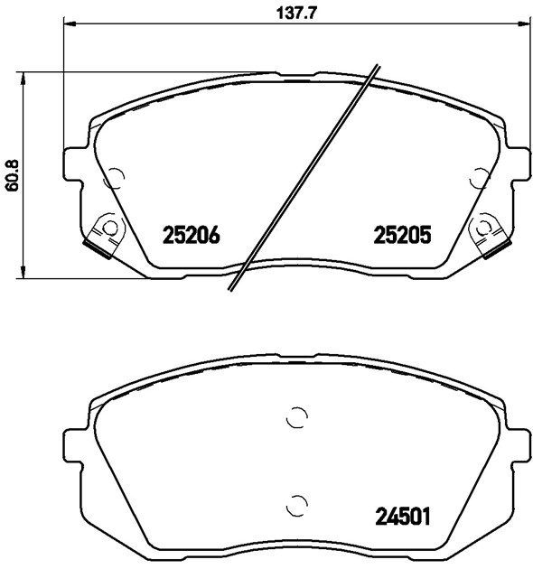 Brembo Brake Pad, P 30 056