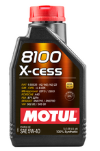 Load image into Gallery viewer, Motul 8100 X-cess 5W-40 Engine Oil 1L