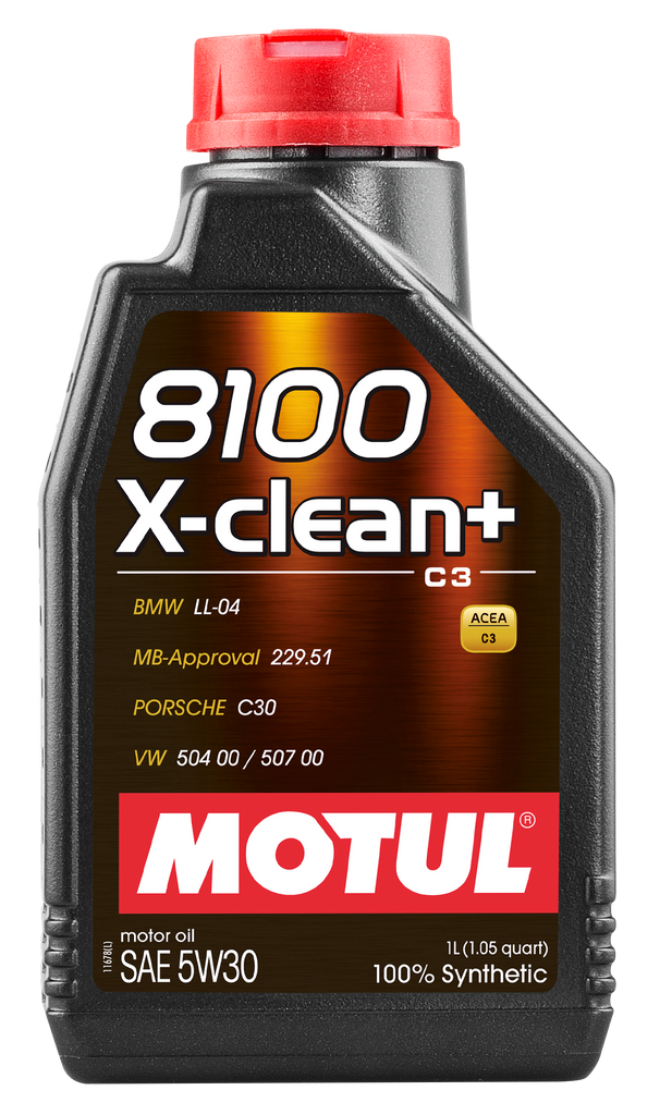 Motul 8100 X-Clean Plus 5W-30 Engine Oil 1L