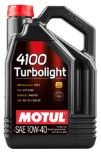 Load image into Gallery viewer, Motul 4100 Turbolight 10W-40 Engine Oil 5L