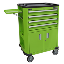 Load image into Gallery viewer, Sealey 4 Drawer Tool Trolley, 2 Door Cupboard &amp; Shelf - AP980MTHV