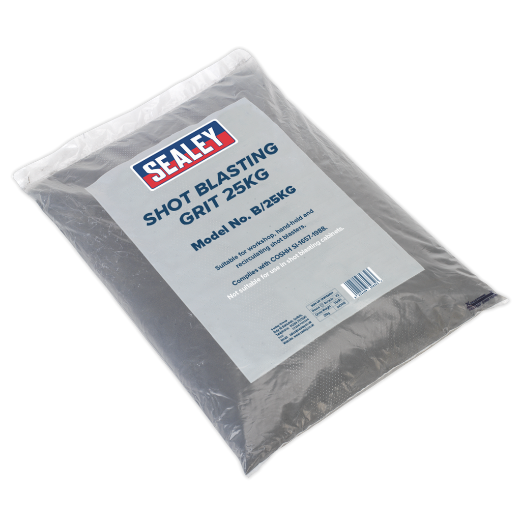 Sealey Shot Blasting Grit 25kg Bag - B/25kg