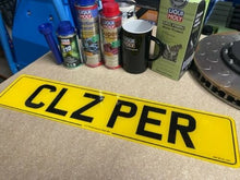 Load image into Gallery viewer, Single Rear Number Plate for Caravan or Trailer MOT Compliant Road Legal