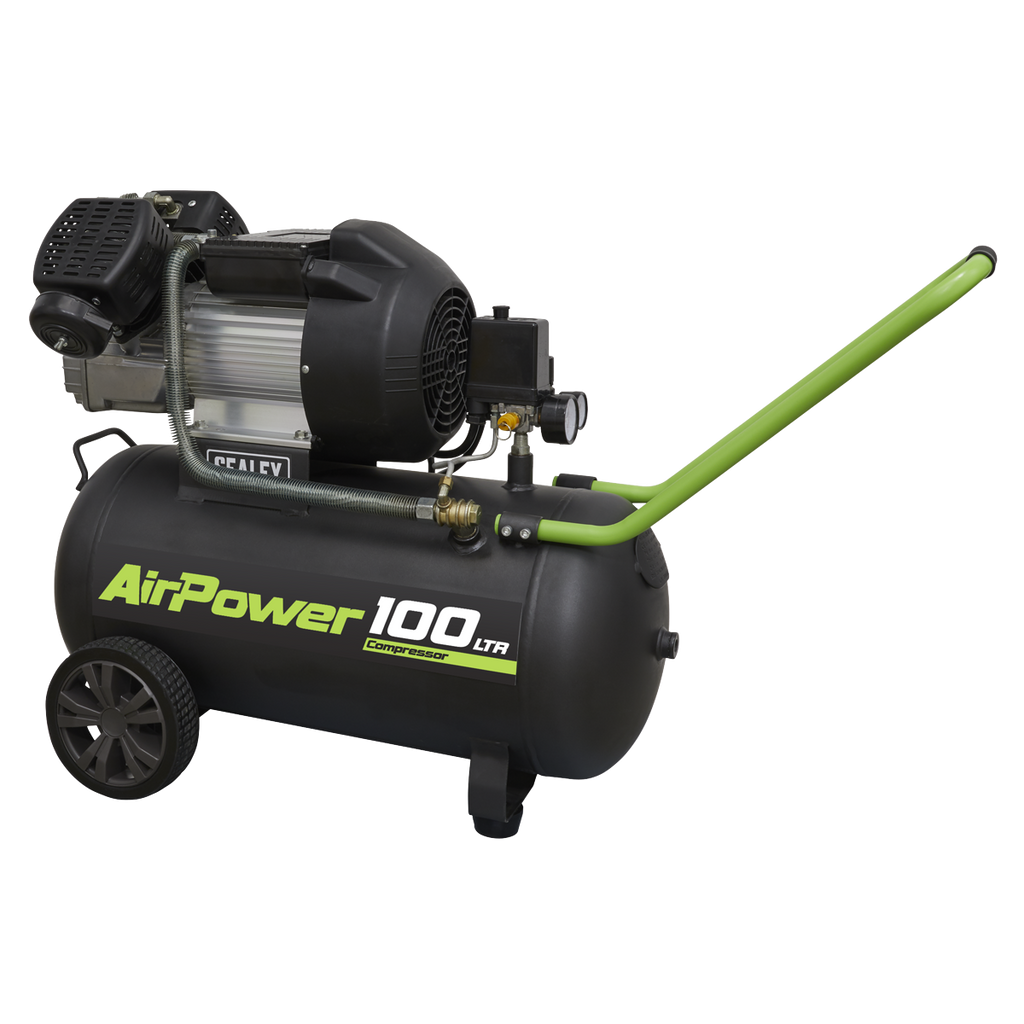 Sealey 100L Air Compressor V-Twin Direct Drive 3Hp - SAC10030VE